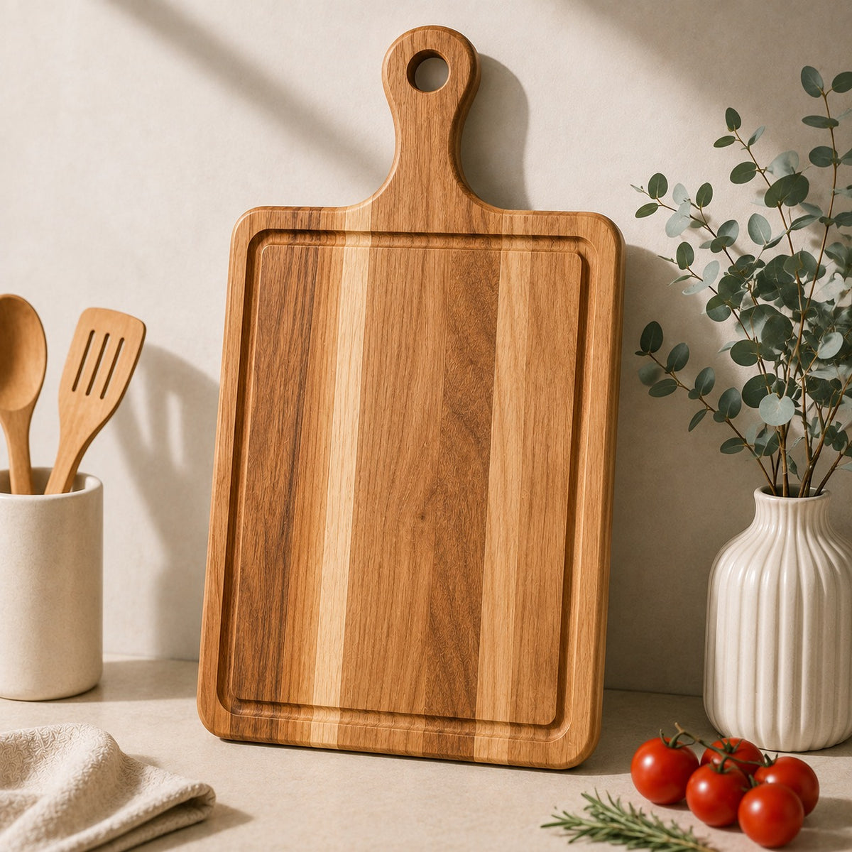 Premium Wooden Chopping Board ā Natural Wood Kitchen Cutting Board