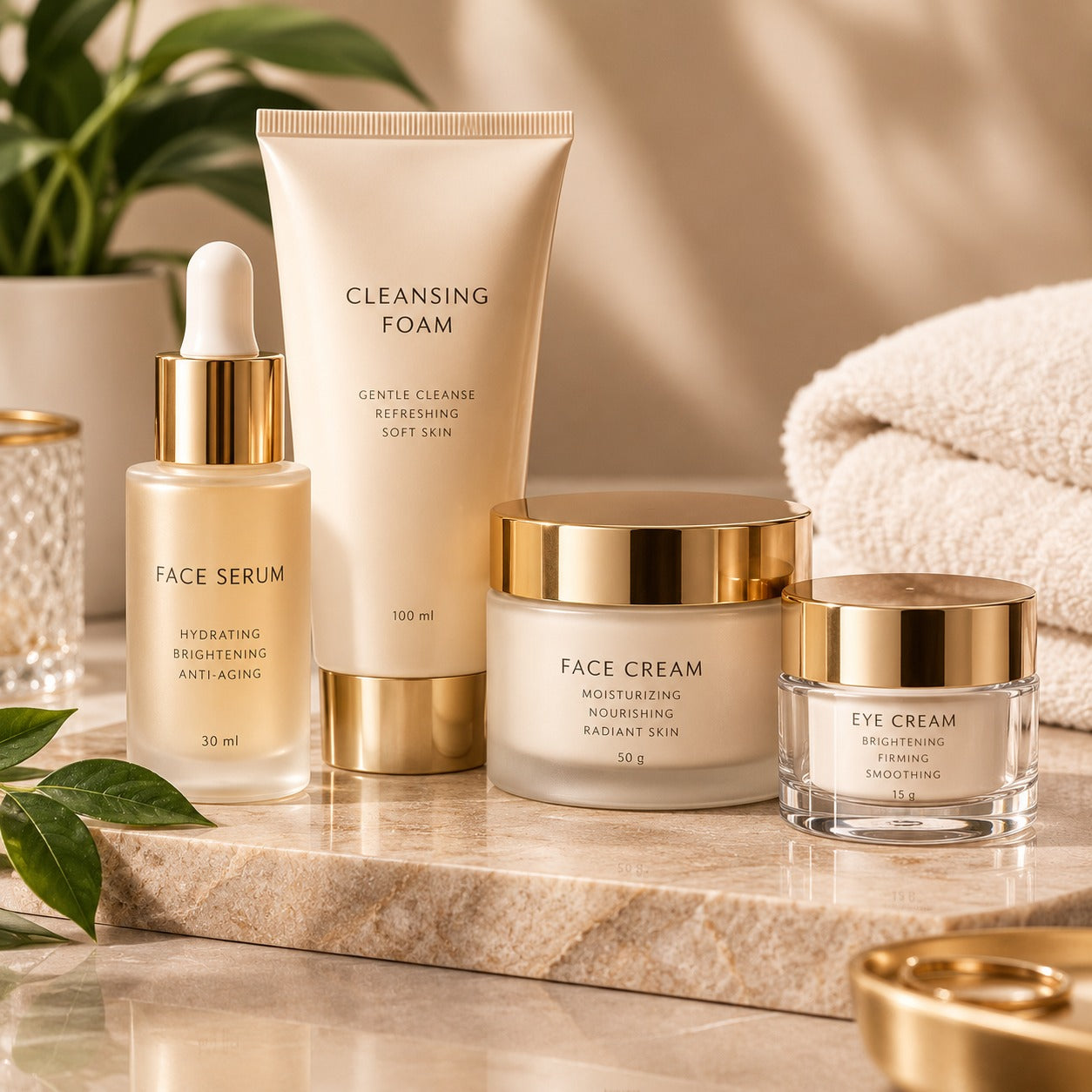 Ruhan Hub™ Luxury Glow Skincare Essentials Set